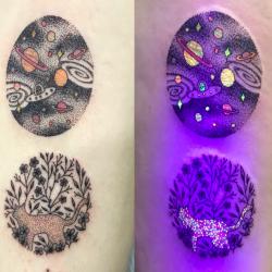 Des tatouages qui révèlent leurs secrets sous UV