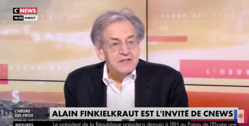 Le gros bug d'Alain Finkielkraut en plein direct sur Cnews