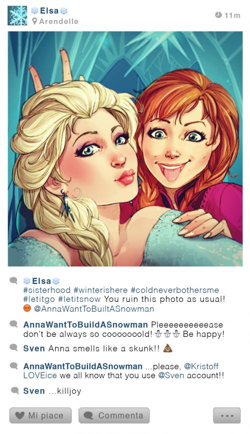 Si les personnages Disney avaient un compte Instagram