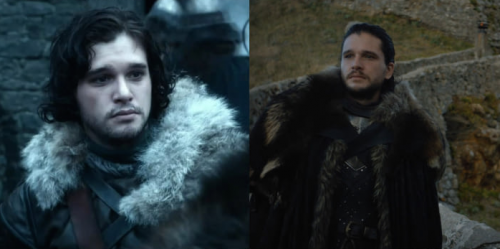 Les personnages de GOT au début et maintenant