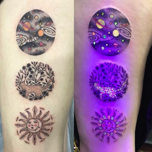 Des tatouages qui révèlent leurs secrets sous UV
